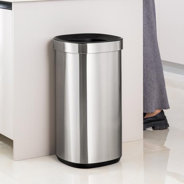 Buy cheap Storage Bucket Household Stainless Steel Open Top Trash Can Without Lid for Stylish and Contemporary Home from wholesalers