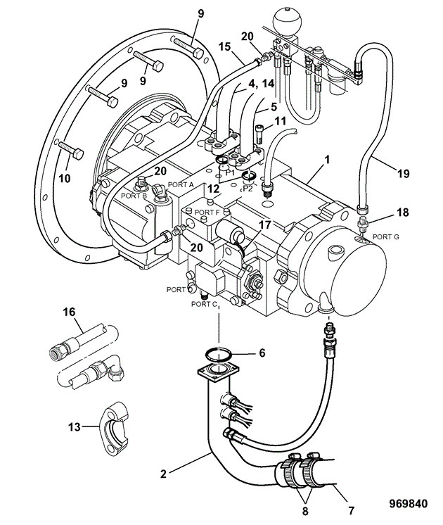 20/925328 JS130 Convert Hydraulic Pump For Excavator JCB K3V63DT PSV2-55T