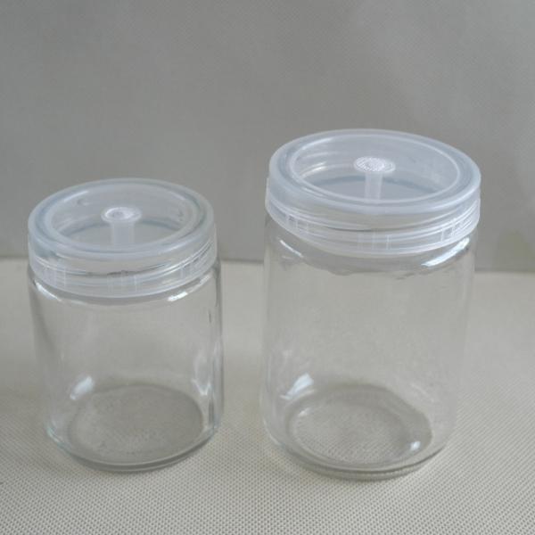 Buy cheap Tissue culture vessels glass jar with plastic lid from wholesalers