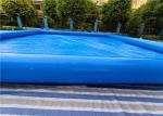 Fun city Blue large pvc inflatable swimming pool water park for adults