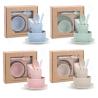Buy cheap Amazon Hot Sale Eco-friendly Biodegradable Kids Children Dinnerware Set Bowl Plate Cup 6pcs Wheat Straw Tableware from wholesalers
