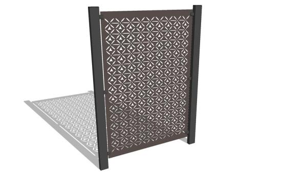 Buy cheap Square Aluminium Profile Gate Fireproof Outdoor Aluminum Estate Gates from wholesalers