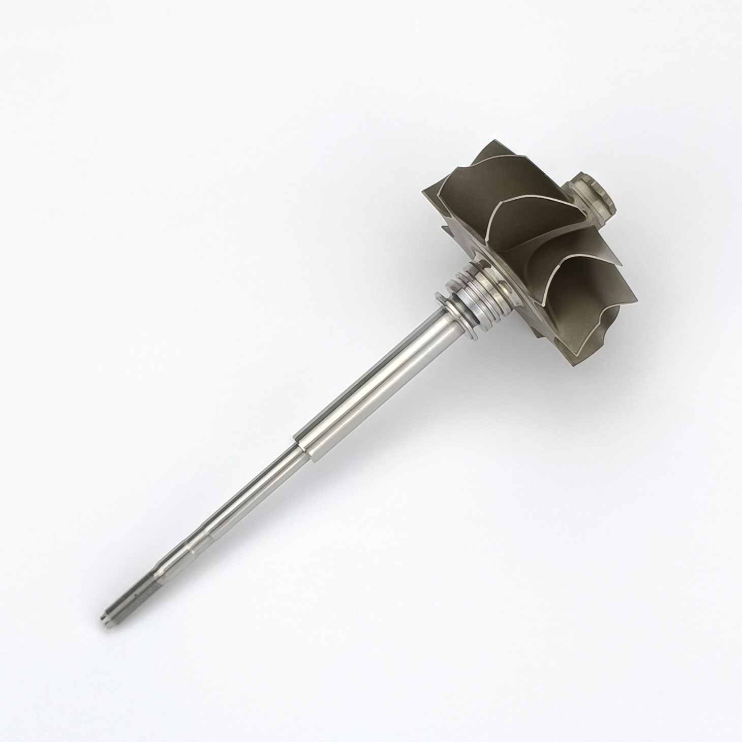 MS-TECH Turbo KP35 Dual Ring Reverse Turbine Wheel Shaft Ind 34.7mm Exd31mm Blades 8 Length84mm