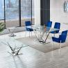 Buy cheap 60x60x60cm Stainless Steel Side Tables Glass Top 0.24CBM No Folded from wholesalers