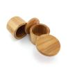 Buy cheap 9*7cm Bamboo Kitchen Storage Container With Lid Salt Jar 165g from wholesalers
