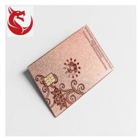 Buy cheap New design brushed gold popular creative metal cards product