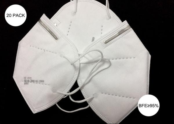 Buy cheap Eco - Friendly Breathing KN95 Disposable Face Mask 3 Years Validity from wholesalers