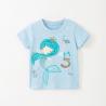 Buy cheap 1.1M 43.3IN Girl Children'S Sports Shirts White Half Sleeve Top Navy Blue Oem from wholesalers