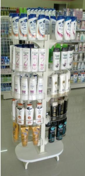 Buy cheap Custom Design Metal Display Fixtures Retail Store Mall Shampoo Display Rack from wholesalers