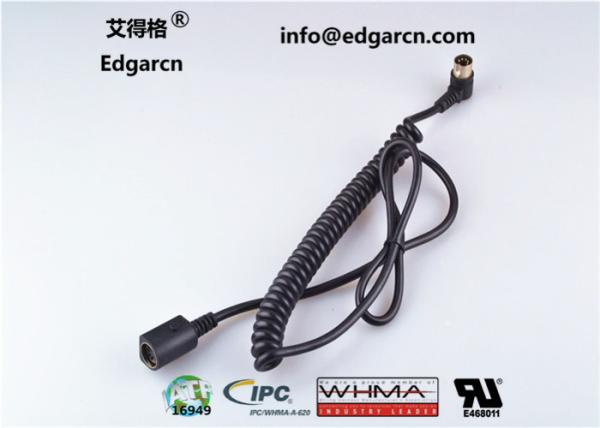 Buy cheap Length 1000mm Coiled Cable Cord , Injection Molding Car Wiring Harness from wholesalers