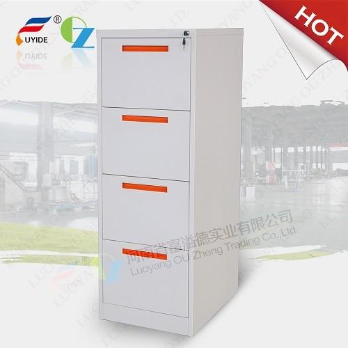 Buy cheap Heavy duty vertical filing cabinet with 4 drawer, powder coating from wholesalers