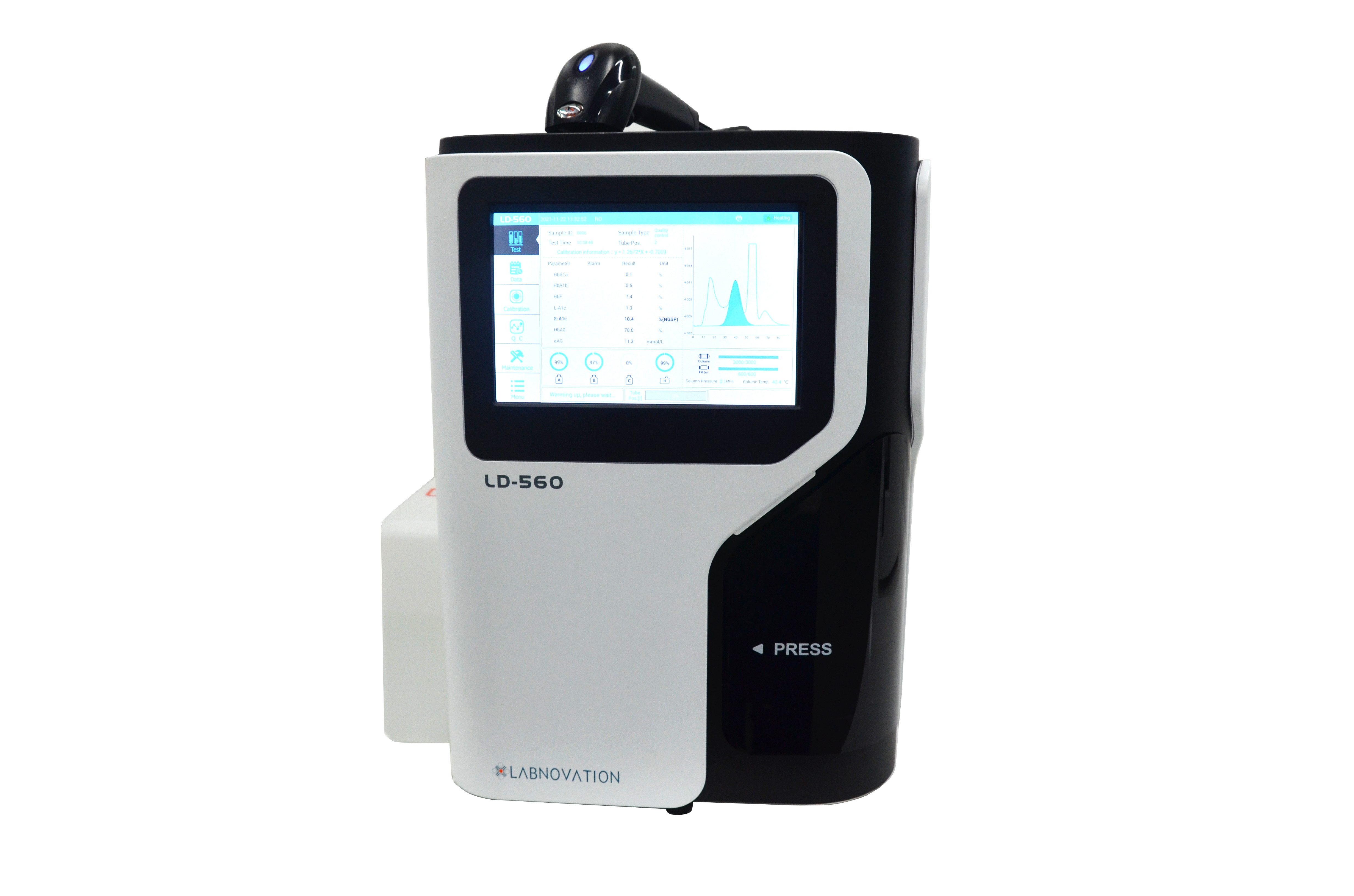High Performance Liquid Chromatography Automated HbA1c Analyzer For Glycosylation Hemoglobin Detection