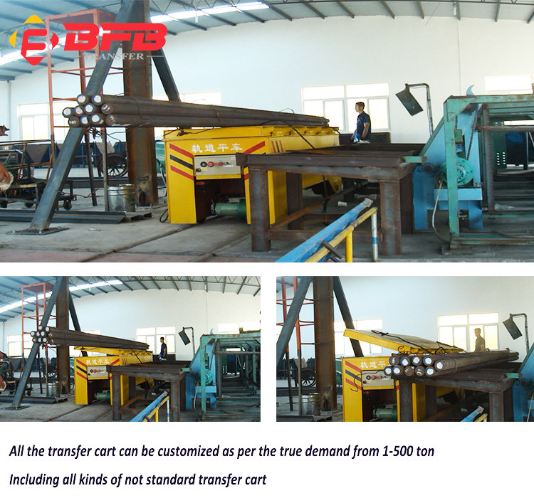 Workshop Scrap Material Transport Electric Flat Car Battery Driven Self Unloading