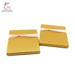 custom wedding gift SGS Cardboard Craft Boxes With Silk Ribbon