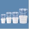 Buy cheap Products Round IML Color Customized PP Plastic Ice Cream Bucket 1Liter Yogurt Containers from wholesalers