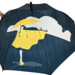 Automatic Open Fiberglass Frame Umbrella 110CM Diameter Digital Printing