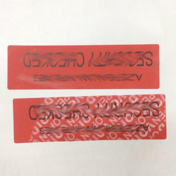 Buy cheap Anti Tamper VOID Security Labels For Recyclable Jewel / Cosmetics Packing from wholesalers