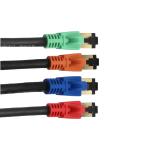 ROHS PVC Cat7 SSTP Patch Cord 26AWG BC Pure Copper Cat7 Patch Cables RJ45