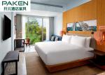 Tropical Countries Engineered Bench / Oak Veneer Wooden Hotel Furnitures Natural