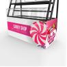 Buy cheap Supermarket Point Of Sales Displays Candy Display Shelving Metal Custom Logo from wholesalers