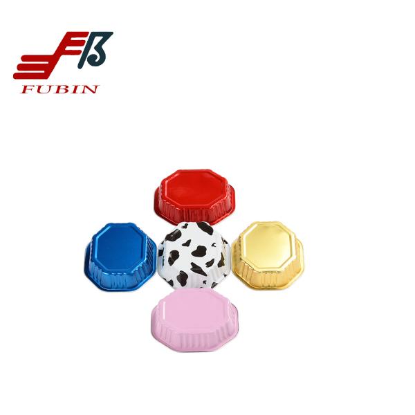 Buy cheap 97x84mm Disposable Aluminium Foil Cups 110ml Cake Baking from wholesalers