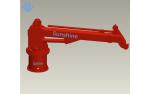 Pedestal telescopic boom marine crane Pedestal telescopic boom offshore crane