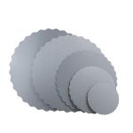 8 Inches Round Silver Gold Embossed Foil Cake Boards