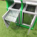 70L Two Compartment Trash Can