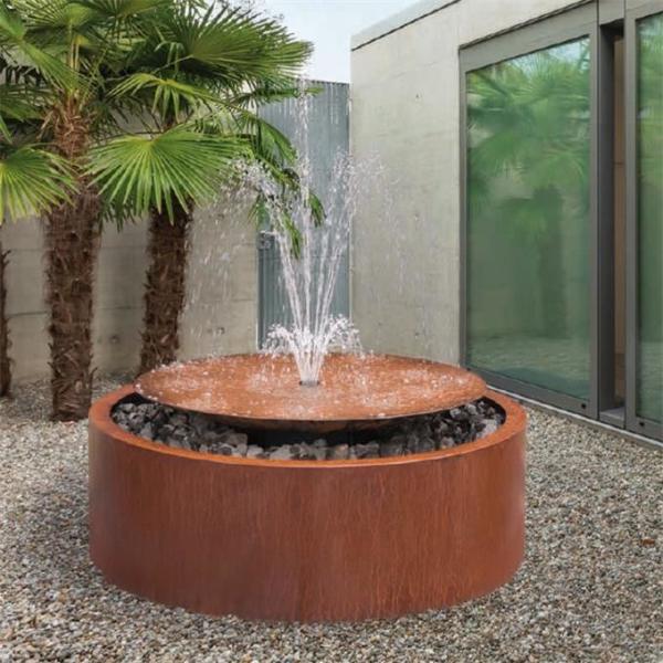 Buy cheap 120cm Cascading Waterfall Corten Steel Water Bowl Pre Rusted from wholesalers