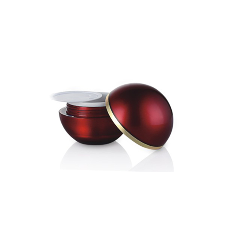 10ml Sphere Plastic Lotion Bottles Red / White / Green Eye Cream Jar 5g