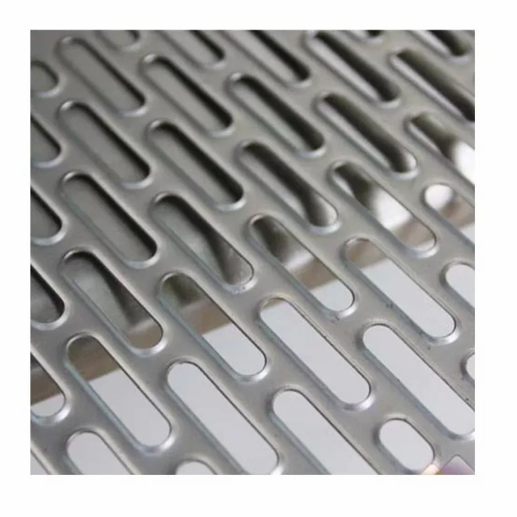 Galvanized Stainless CNC Machining Parts Stamping Decorative Perforated Metal Sheet For Fencing Radiator Covers