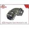 Buy cheap 1/2" UL Listed Liquid Tight Malleable Iron Steel Lock Insulated Flexible Connector Galvanized 90 Degree from wholesalers