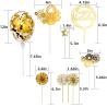 Buy cheap Birthday Paper Fans Banner Confetti Balloon Fireworks Golden Cupcake Topper For Gold Theme Party Decor Girl Boy Kid from wholesalers