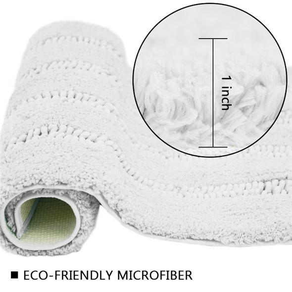 Buy cheap High Pile 4.0cm Tufted Microfiber Bathroom Rug Rectangle Shape from wholesalers