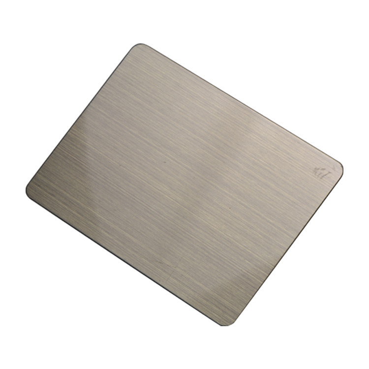 PVC Coated Chromium White HL 201 Stainless Steel Sheet No 4 1219x2438mm