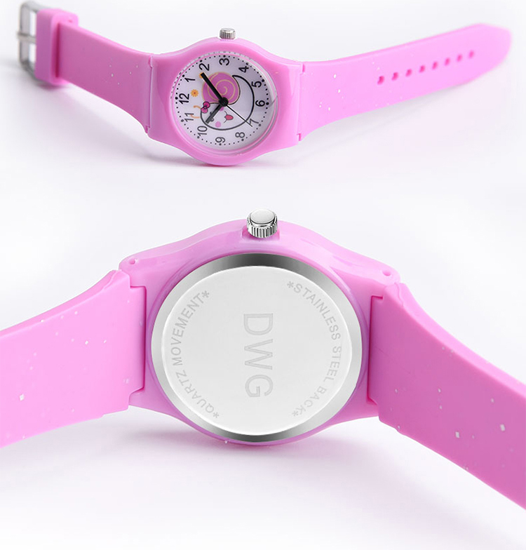 Oem Band Slim Sport Kids Waterproof Watch With Plastic Case And Quartz Movement