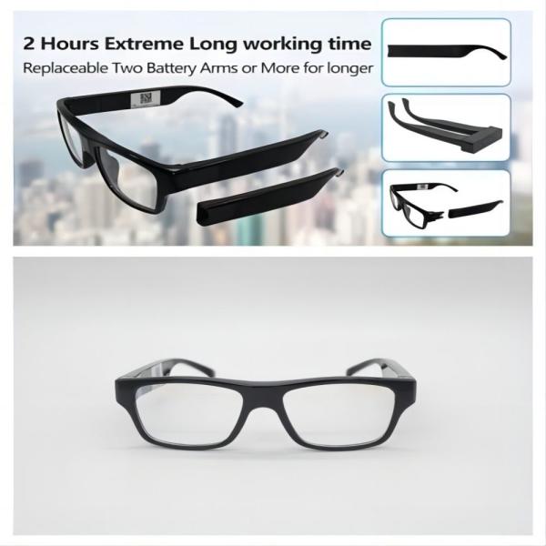 Buy cheap Wearable Security WiFi Camera Sunglasses 1080P For Meeting, Security Activties from wholesalers
