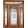 Buy cheap The star style triple glass panel in wooden door with cheap price and high quality from wholesalers