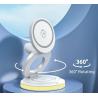 Buy cheap Silicone ABS Magnetic Wireless Charging Station 3In1 Folding 15W from wholesalers