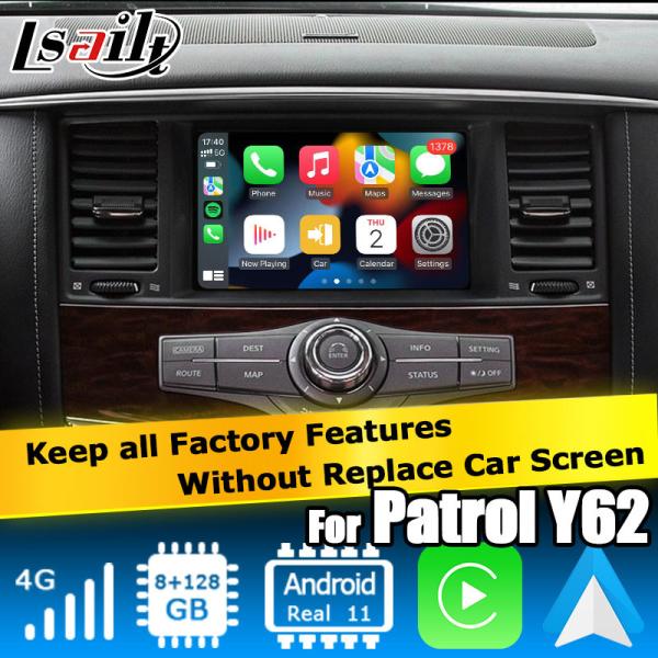 Nissan Patrol Y62 Armada Qualcomm base Car Navigation Box carplay GPS Navigation
