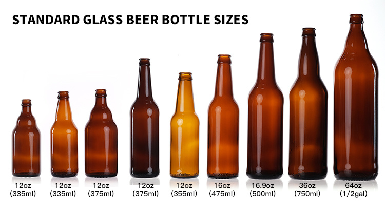 750ml Large Glass Beer Bottles