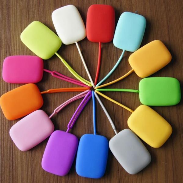 Multipurpose Silicone Key Wallet ID Card Holder With 15 Colors In Stock , Custom