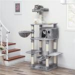 Heavy Duty Songmics Cat Tree , Unique Cat Furniture Convenient With Feeder Bowl