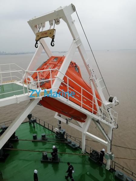 Class Approval MED Free Fall Lifeboat Launching Appliance Ship Life Saving