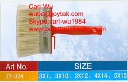 Buy cheap Natural bristle Chinese bristle synthetic mix shed fence ceiling wall paint brush wood plastic handle 5 inch WB-023 from wholesalers