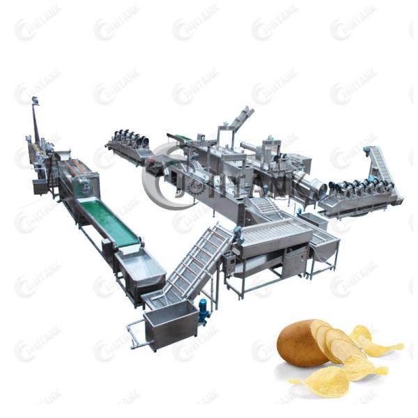 Buy cheap 380V 50HZ Potato Chips Production Line , Electric Heat And Control Potato Chips Line from wholesalers