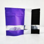 Aluminum Foil Zipper Purple Matte Stand Up Pouch Zip Lock Biodegradable Mylar