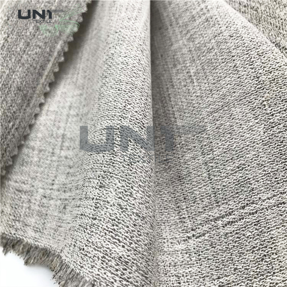 Garment Stretched Canvas Fabric Horse Hair Interlining For Suit