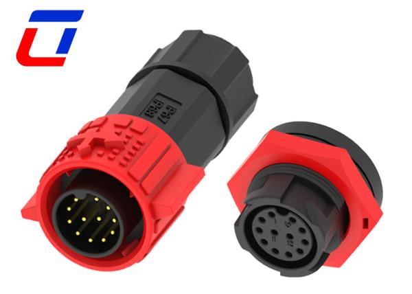 Buy cheap IP67 M19 Push Lcok 12 Pin Waterproof Data Connector Plastic PA66 from wholesalers