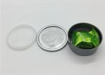 Black Tin Plate Cans 65mm Diam With 29.5mm Height Herb Flowers Air Tight Sealed